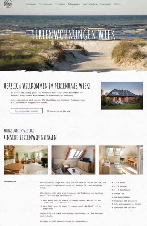 Referenz Webdesign Ferienwohnungen Rügen Wiek