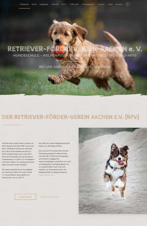 Referenz Webdesign Retriever Förderverein Aachen